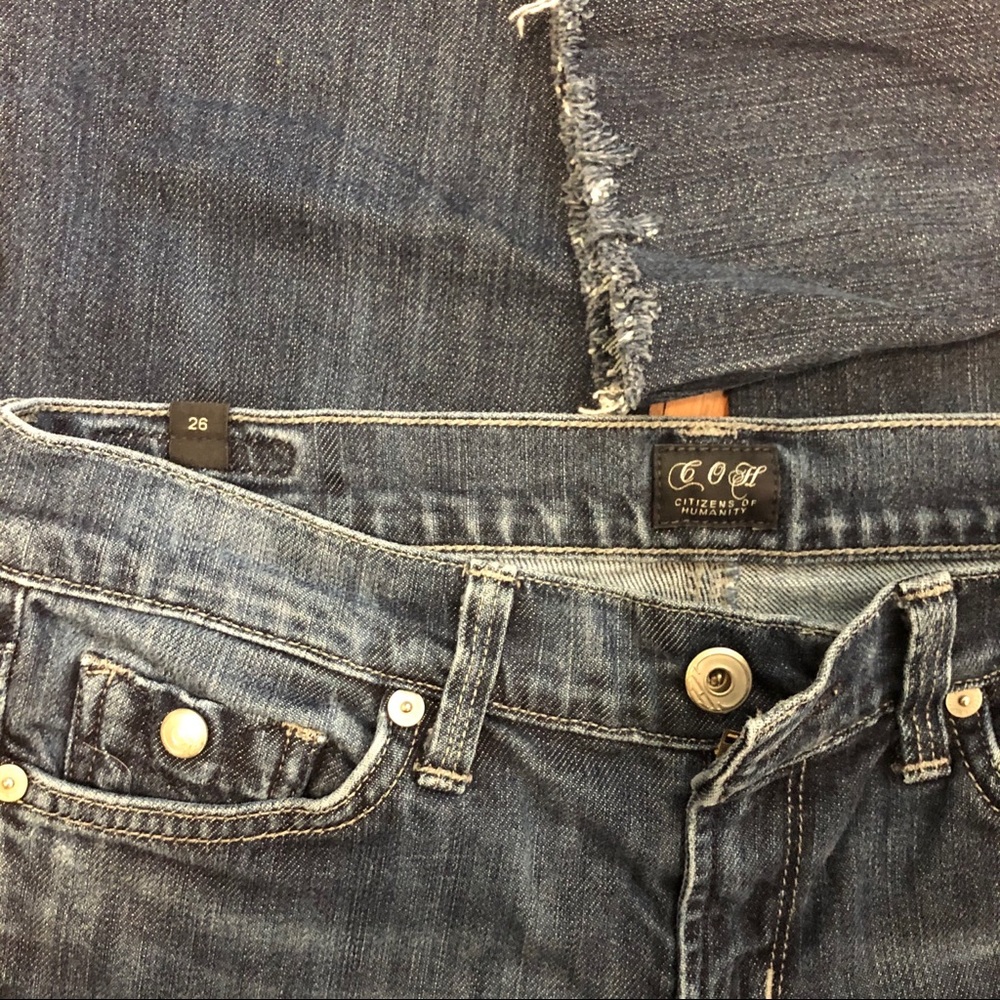 CITIZENS OF HUMANITY Distressed Blue Jeans